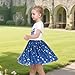 Girls Dress Sequin Azure Butterfly Sparkle Party Fairy Tale Outdoor Sundress Size 7