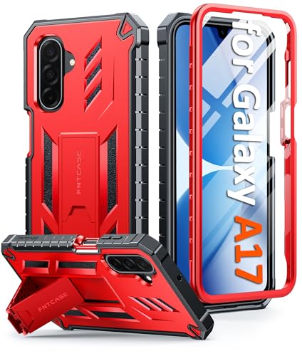 Coque Samsung A17 5G protection intégrale antichoc robuste rouge FNTCASE