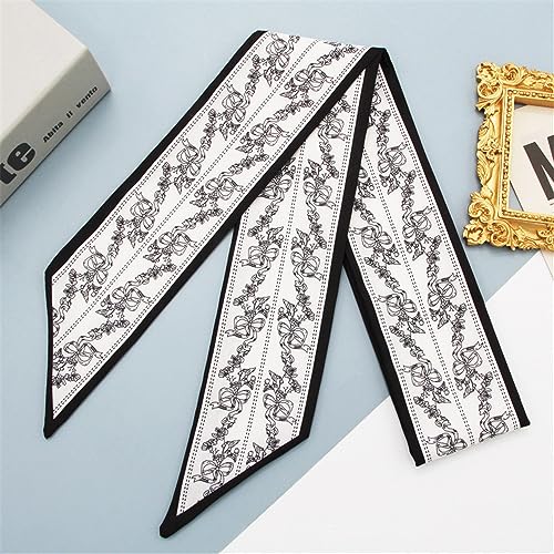 QTMY 4 Pack Purse Scarf for Bags Silk Head Scarf for Hair Handbag Women Scarfs Band Hair Neck Scarves Fashion Gifts,892