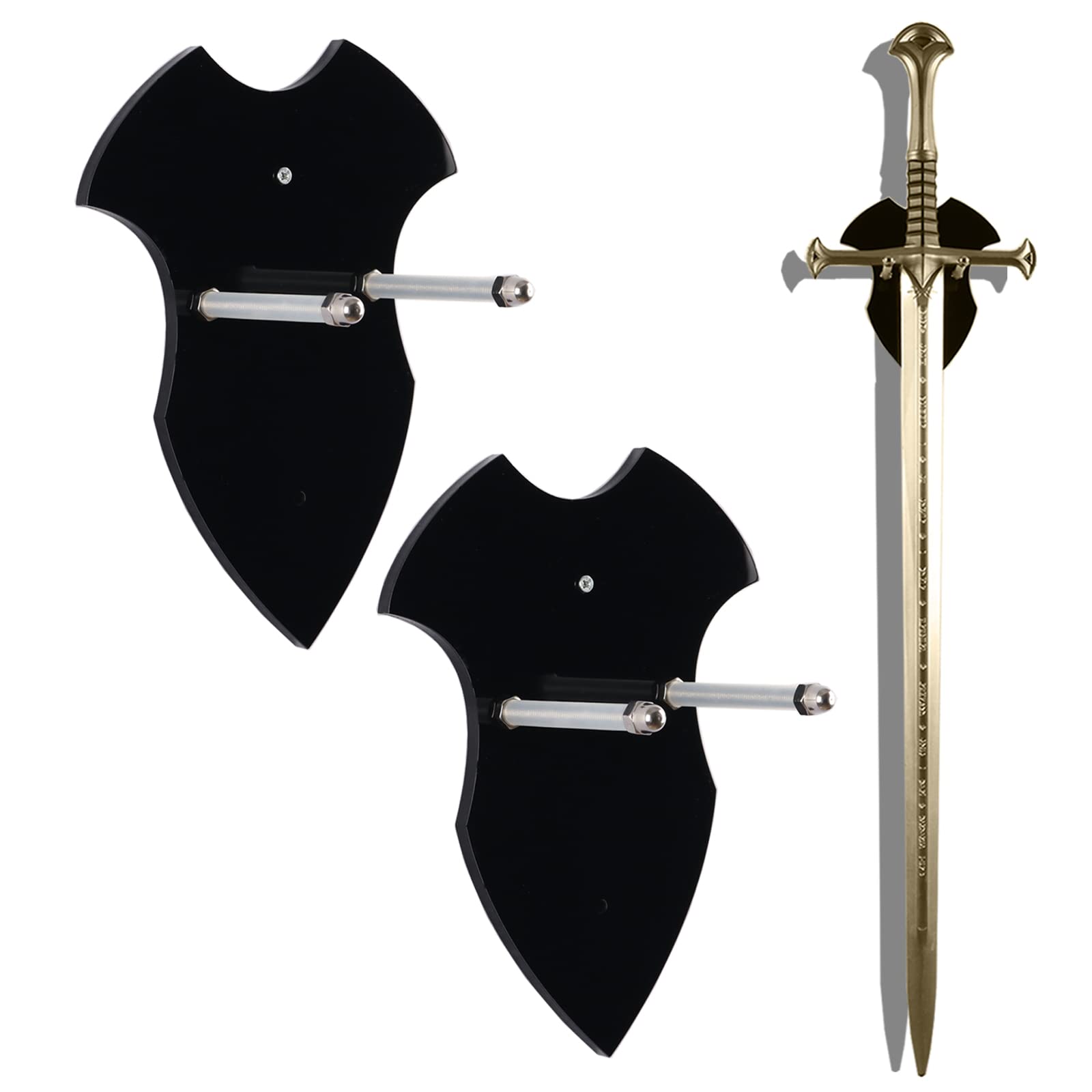 Schwerthalter, Schwert-Wandhalterung, Axthalter, Schwertaufhänger für Wand, Schwerthalter, Axt, vertikale Anzeige und Dekoration