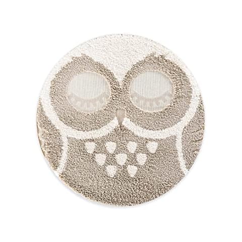 Alfombra Redonda con diseño de búho, 120 x 120 cm Cover