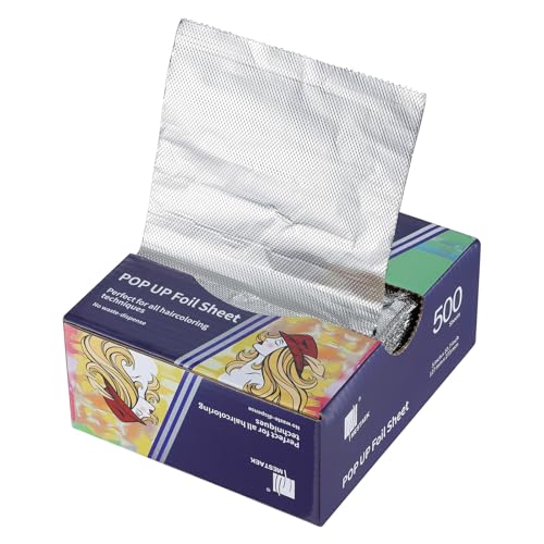Feuilles de papier d'aluminium pour coiffeur - Aluminium cheveux mèches 12,7 x 27,3 cm