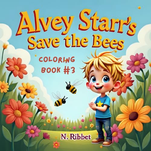 Alvey Starr’s Save the Bees Coloring Book #3: A Fun Coloring Journey to Discover Why Bees Matter: Educational Themed for Kids Ages 4–8, and above. image 2