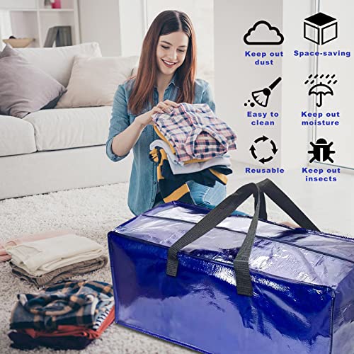 4 Pack Heavy Duty Oversized Storage Bag For Moving, College Dorm, Traveling, Camping, Christmas Decorations, Packing Supplies #TOP3