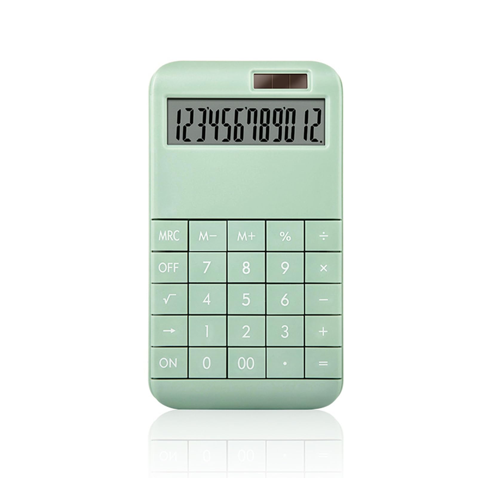 Calculator Basic Standard 12 Digit Desktop Calculator with Large LCD Display, Green