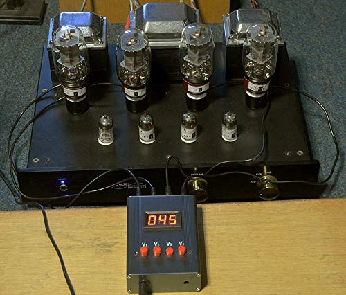 Image of Vacuum Tube Tester Bias Probe 8pin Tube Tester Current Probe Vacuum Tube Amplifier Amptata V8 DIY Octal Vacuum Tube Checker Quad Meter for EL34 KT88 6L6 6CA7 6V6 5881 6550 KT66 KT100 KT120 mA Version