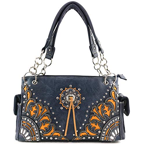 Zelris Autumn West Fringe Concho Women Conceal Carry Shoulder Handbag
