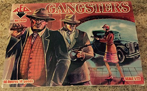 Figuras de Modelo Plástico Gangsters 56 piezas 1/72 miniatura 1