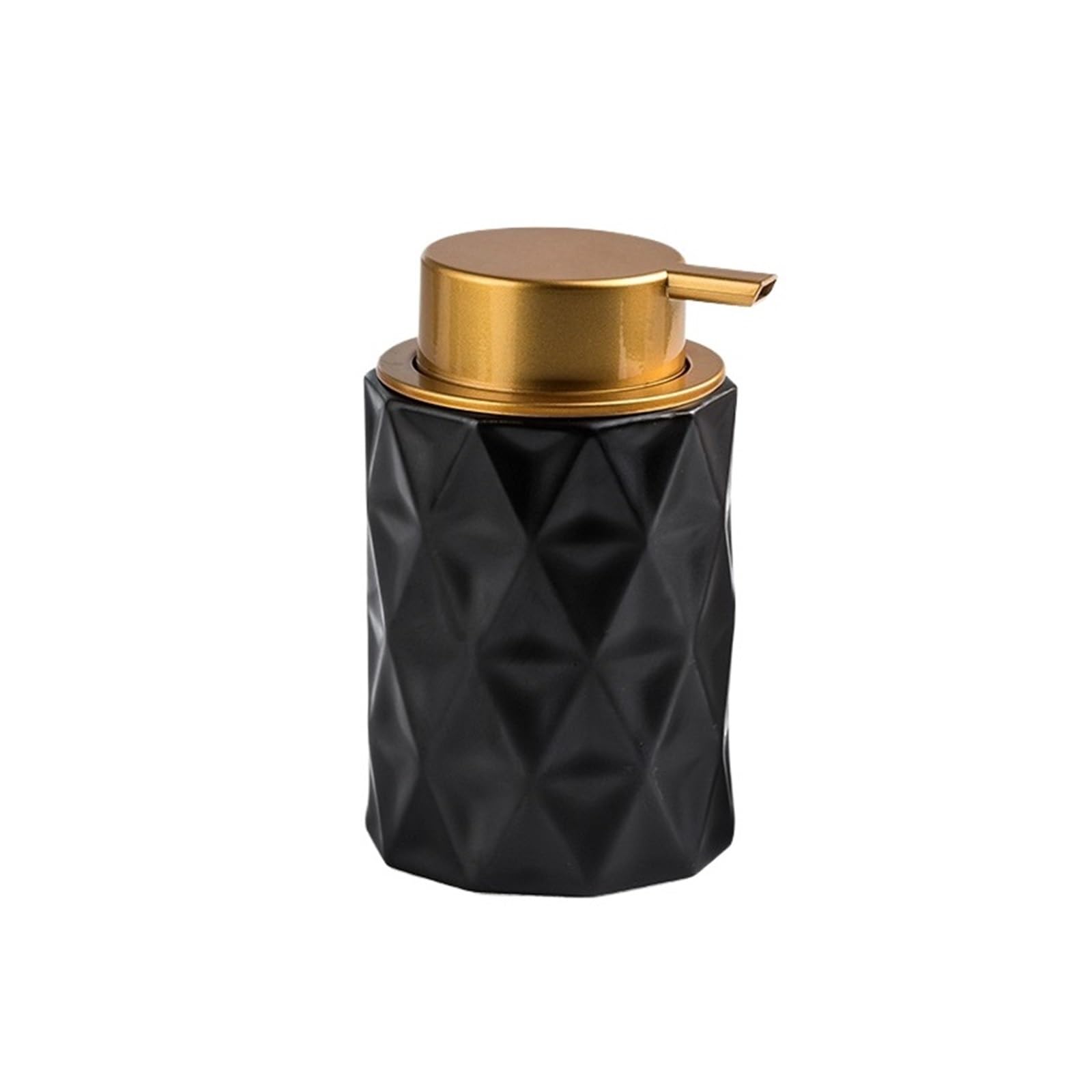 Soap Dispenser Simple Ceramic Lotion Foaming Bottle Household Bathroom Shower Gel Soap Dispenser(Black)