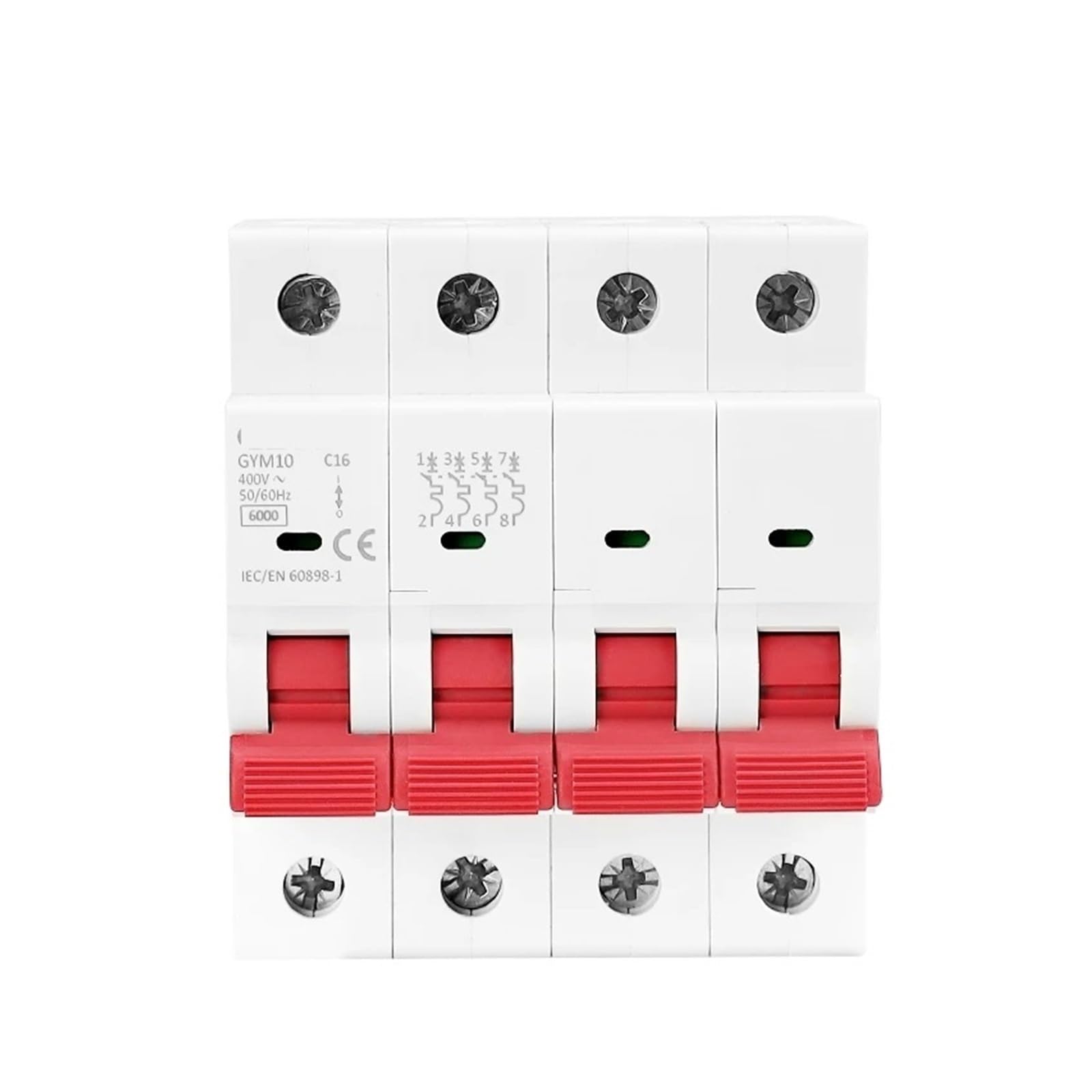 TYEXCZARF GYM10 4Pole Mini Circuit Breaker 6A-63A 6KA(50A)