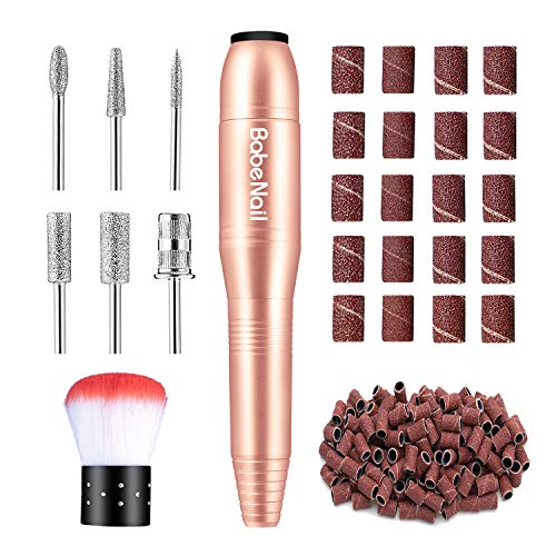 BabeNail Nail Drill Set Electrical Professional Nail File Kit for Acrylic, Gel Nails,Portable