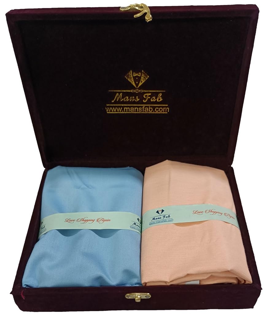 mans fab Premium Linen Gift Set, Fabric Collection with Luxury Box, 2-Piece Unstitched-picture-43