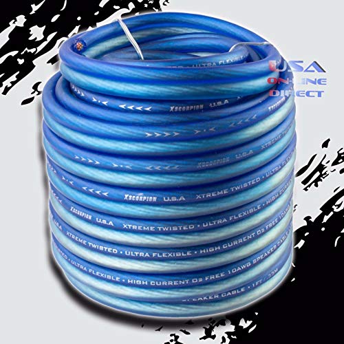 10 Gauge 25 Feet OFC 100% Copper Marine Car Home Audio Speaker Zip Cable Wire US