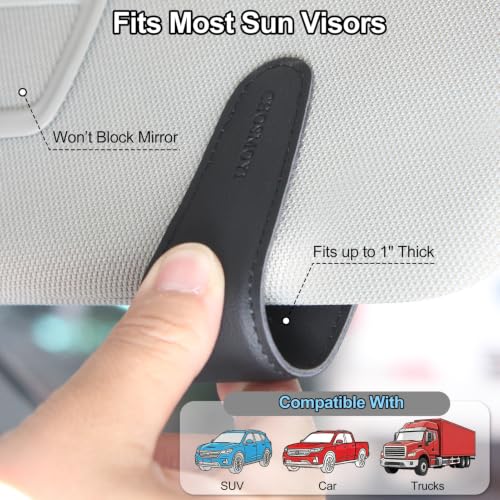 Magnetic Leather Sunglass Holder