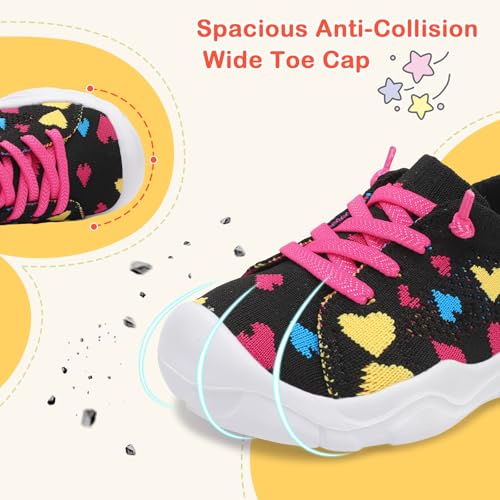 Image of LeIsfIt Toddler Shoes Boys Girls Wide Toe Box Breathable Slip-On Sneakers Kids Lightweight Barefoot Feel Shoes for Everyday Play