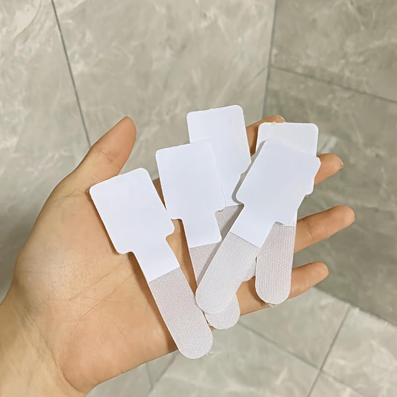 10 piezas de bridas adhesivas para cables, fuertes sin necesidad de pegamento, organizadores de cables de nylon para escritorio y oficina en casa miniatura 1