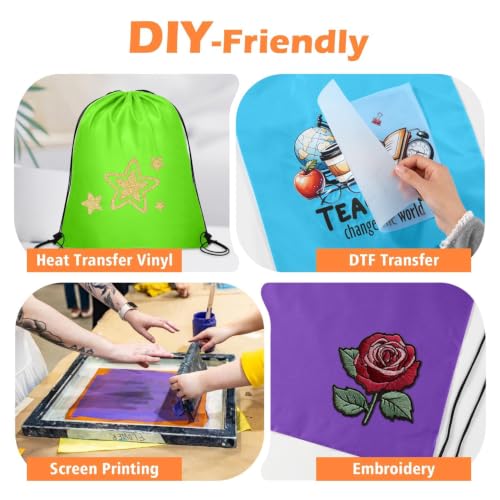 Lzerking 50 Pcs Drawstring Bags