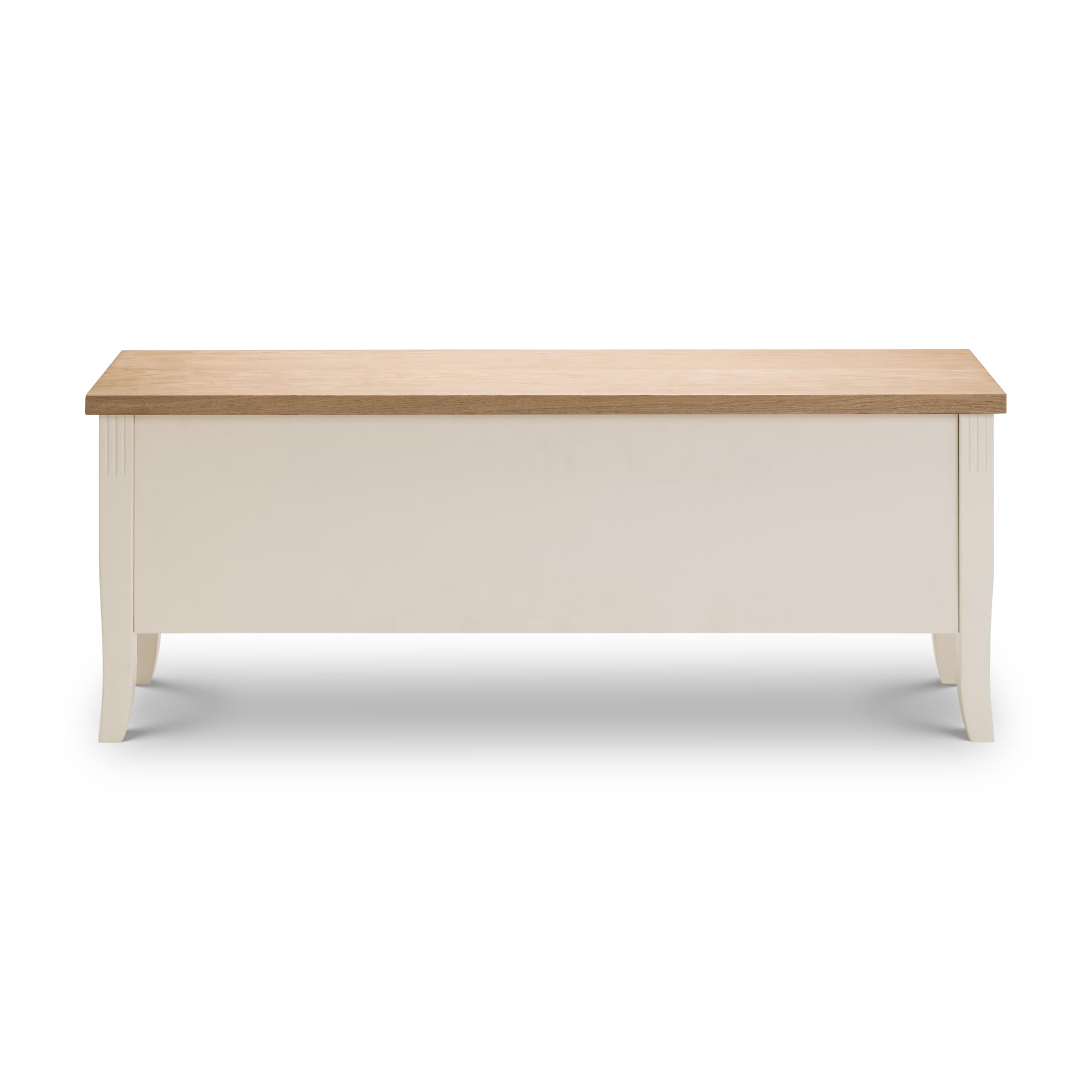 Julian Bowen Davenport Storage Bench, Oak/Ivory