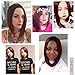 AISI HAIR Synthetic Bob Wig Ombre Short Cosplay Costume Wig Straight Burgundy Wigs for Black Women Two Tone Dark Roots Wig Heat Resistant Fiber Wig