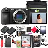 Sony a6700 Alpha APS-C Mirrorless 26MP 4K Interchangeable Lens Camera Body ILCE-6700 | Official Sony USA Partner Model | Bundle w/Camera Bag + 128GB Card + Flash + Battery + Charger + Photography Pro