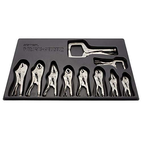 IRWIN VISE-GRIP Locking Pliers Set with Tray, 10-Piece (1078TRAY)