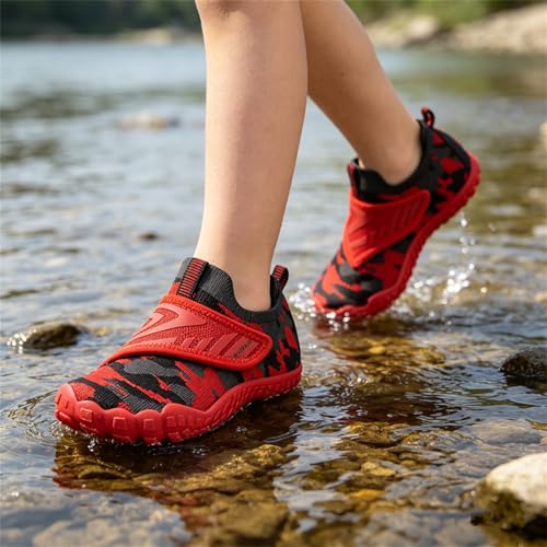 Image of KUBUA Multifunctional Kids Water Shoes Boys Girls Quick Dry Swim Aqua Socks | Wide Toe Box, Lightweight, Barefoot-Style, Breathable, Beach, Pool, Kayak, Water Parks, Hiking, Toddler, Little Kid, Big Kid