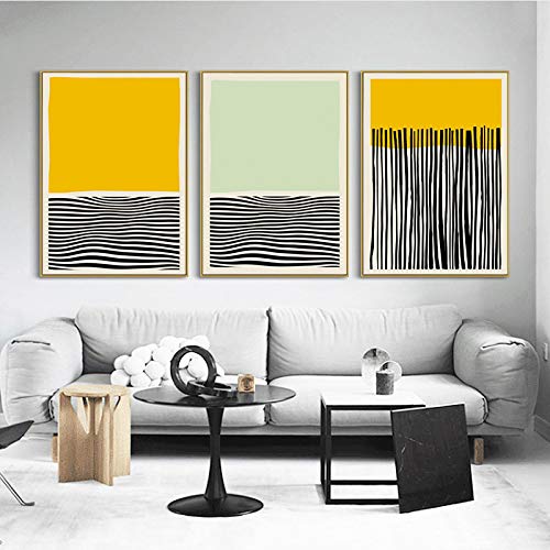 Affiches art abstrait sur toile minimaliste de qualité supérieure 50x70cm