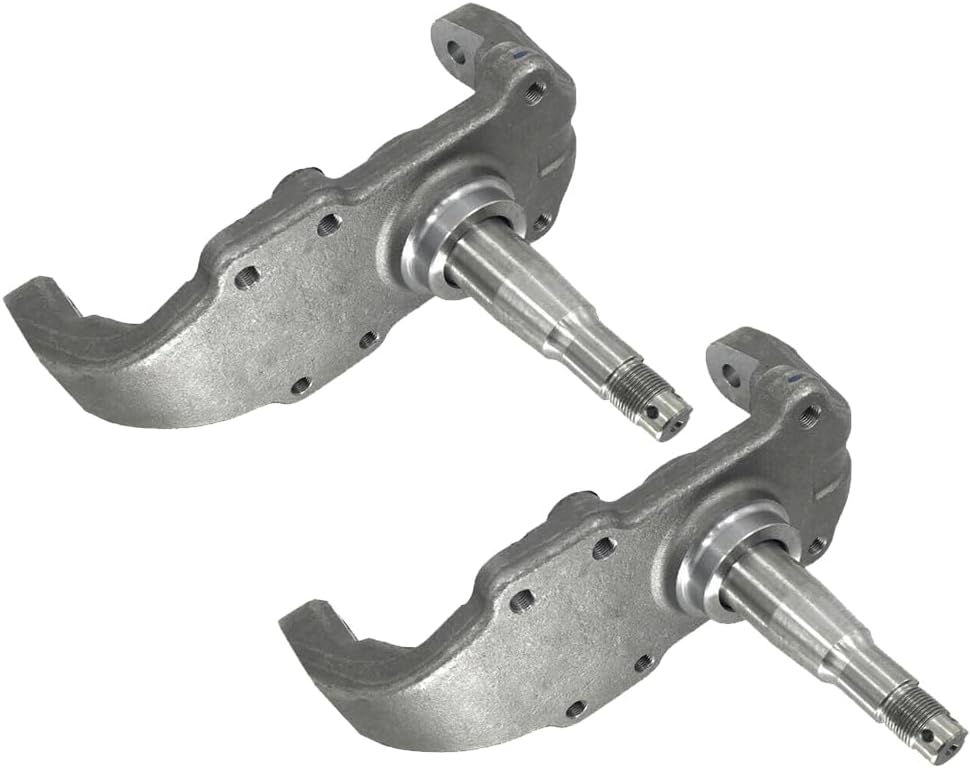 2" Drop Spindles Disc Brakes Steering Knuckle Kit Left and Right for 1955 1956 1957 Chevy Tri-5 Vehicles, for 1955-1957 Chevrolet Two Ten Series