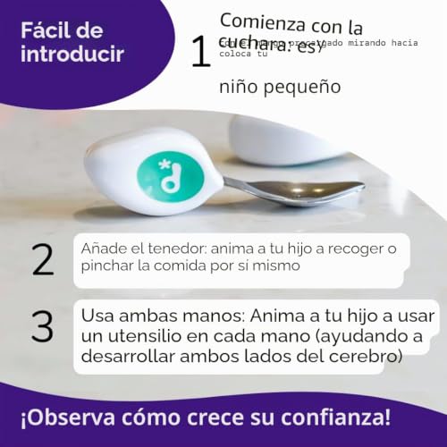 Miniatura 2 de Doddl Cubiertos Bebe 1 Año - Cubiertos Infantiles Tenedor Bebe - Tenedores Infantiles - Tenedores Pequeños Niños - Cucharas Bebe 12 Meses Cubertería Para Niños Pequeños