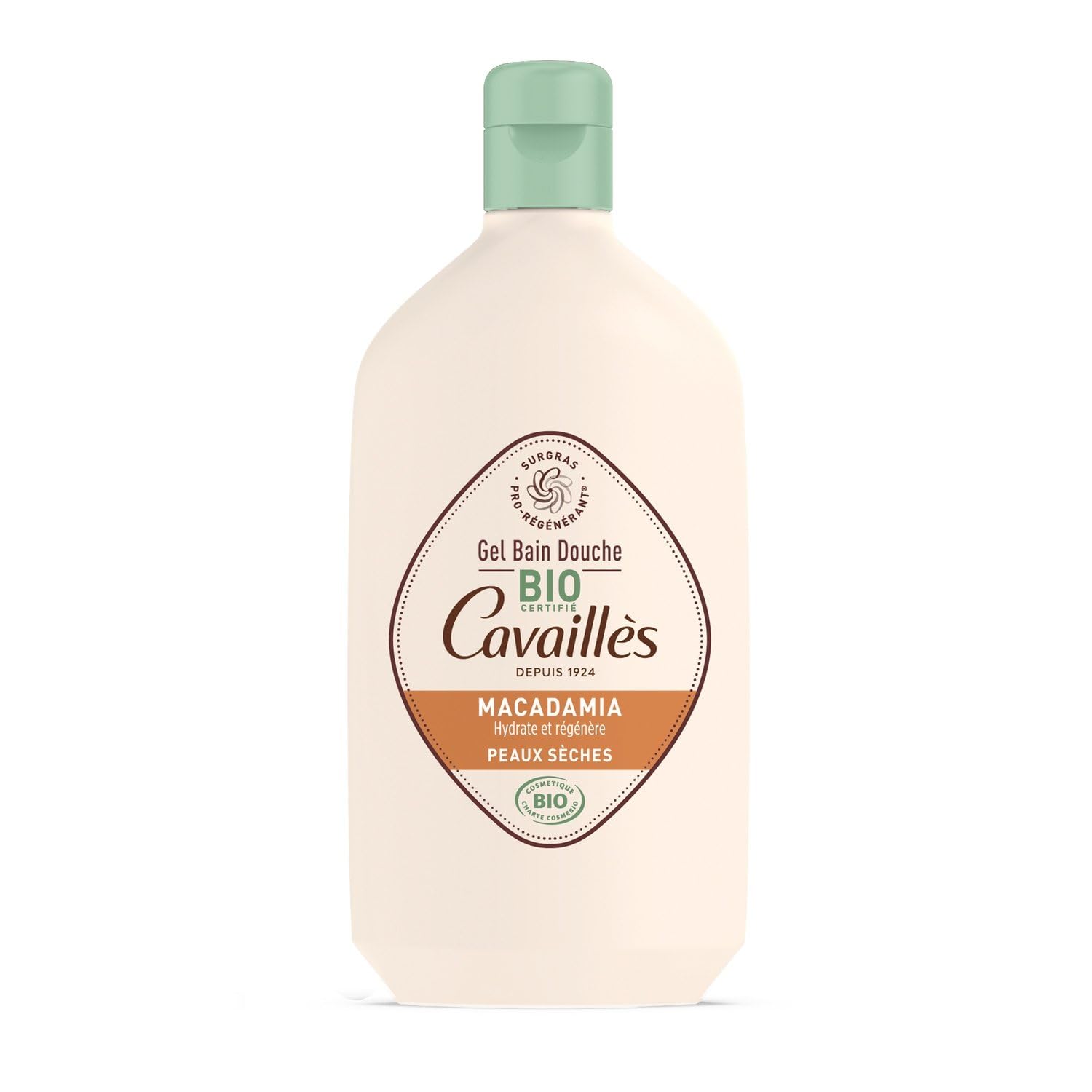 ROGE CAVAILLES – Gel Douche Extra Doux pour Peaux Sensibles, Nutrition au Macadamia Bio (400mL) - lot de 3 - Vendu par Lot