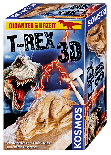 T-REX 3D: Versteinerter T-REX mit Skelett zum selbst Ausgraben