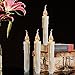Beauty Collector Flameless Yellow Flickering Led Taper Candle Battery Operated Amber Flicker Led Small Candles for Christmas Halloween Warm Glow Window Votive for Candlesticks Table Decor 6 Pack