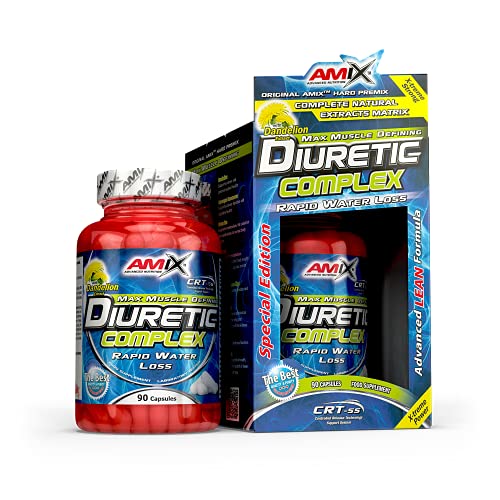 AMIX - Quemador de Grasa - Diuretic Complex - 90 Cápsulas - Suplemento con Extractos...