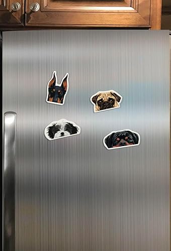 Miniatura 6 de WIRESTER Juego de 4 divertidos imanes decorativos para el hogar, oficina, aula, imanes acrílicos para pegar en computadora, nevera, lavadora,