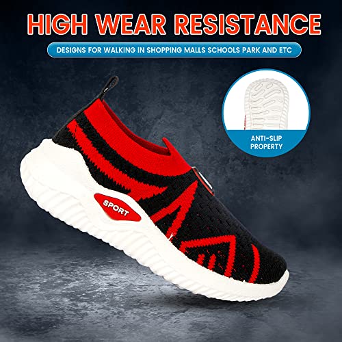 Image of Casual Shoes for 2 Years to 4 Years Kids Boys & Girls Abstract Non Woven Design Slip-On Light Weight Sneakers for Toddler