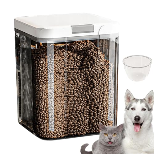 Cubo De Almacenamiento De Alimentos Para Mascotas, Almacenamiento De Alimentos Para Mascotas, Contenedor De Cubo De Gatos, Contenedor Multifuncional, Material De De Comida, 9.84x8.27x6.69inc, Pe