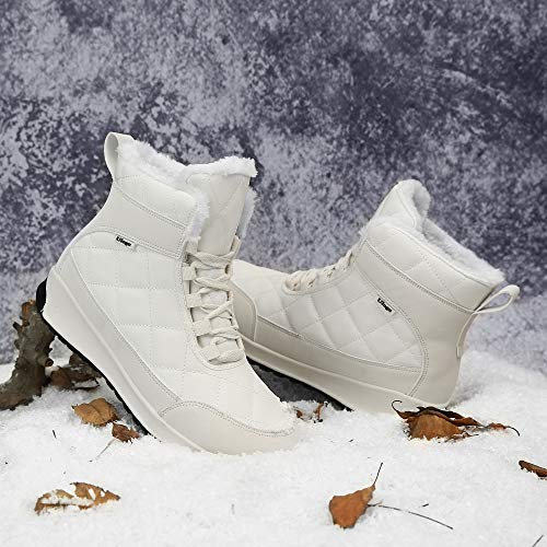 Winterlaarzen Dames Warm Gevoerd Sneeuwlaarzen Antislip Outdoor Wandelschoenen Grootte 37-42 - Image 7