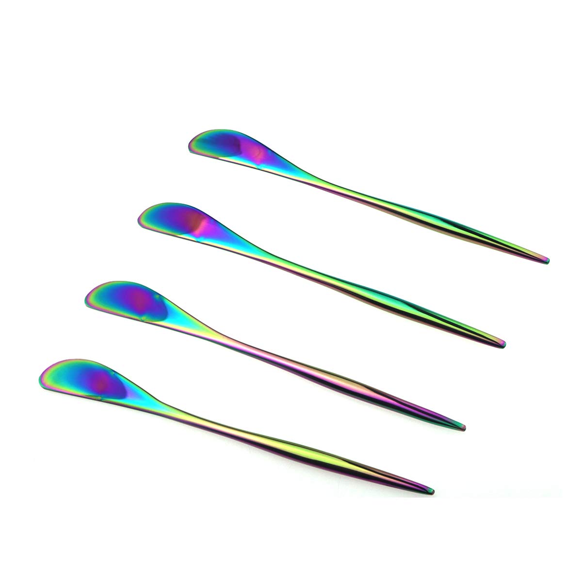 Gugrida 4-Piece Butter Knife 18/10 Stainless Steel Luxury Mirror Polished Rainbow Colorful Silverware Flatware Cutlery