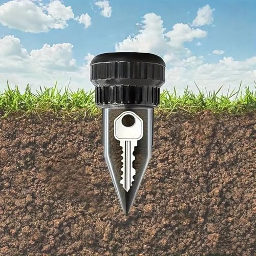 Image of Fake Sprinkler Key Hider with Storage Box, Hide A Key Cash Hider Sprinkler Head, Outdoor Key Holder for House Keys, Car Keys, Waterproof Camouflage Key Safe,Easy Push Into The Ground-5PCS