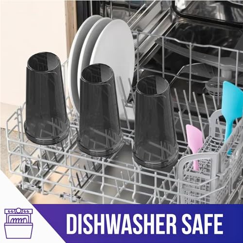 -6 Pack- 28 oz Protein Shaker Bottles for Protein Mixes - 6x Wire Whisk | Leak Proof Shaker Cups for Protein Shakes | Protein Shaker Bottle Pack | Shakers for Protein Shakes (6 Black 28 oz) - Image 6