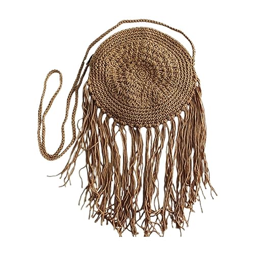 Image of Chic Handmade Round Crossbody Crochet Purse: Elevate Your Style with This Exquisite Artisan-Crafted Fashion Accessory