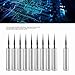 Culnflun Iron Tip,Sharp Soldering Replacement Solder Iron Tips Station Tool Pointed Needle Shape Crafted Workmanship Copper Silver 6mm 10pcs