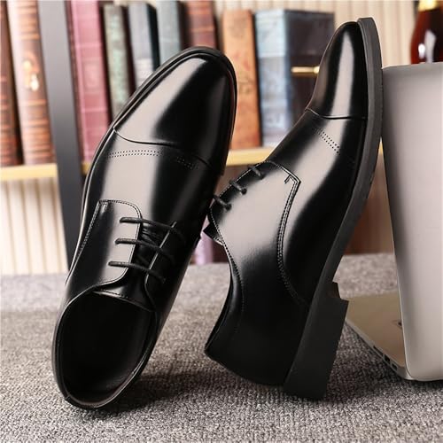 Men's Business Dress Shoes Large Size Formal Korean Style Casual Height Increasing Comfortable Stylish Leather Shoes2