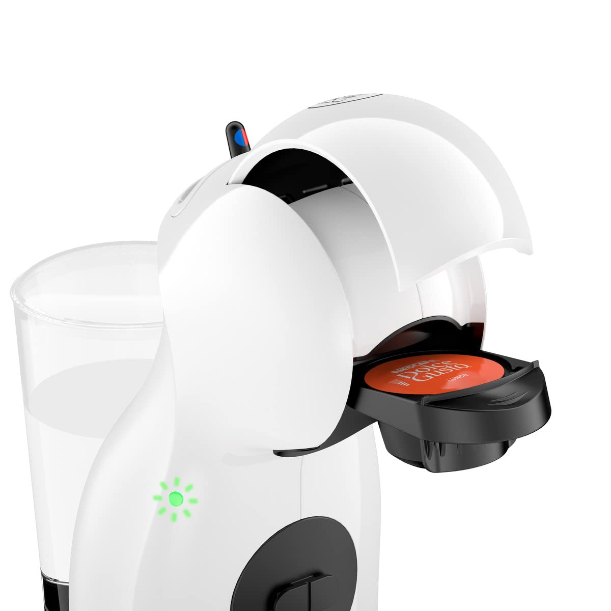 Dolce Gusto De'Longhi Nescafé - EDG110.WB, Macchina per caffè automatica, per caffè e altre bevande, colore bianco