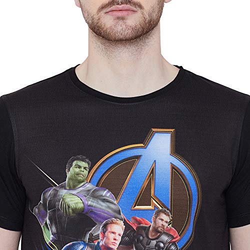 Image of Marvel Avengers by Wear Your Mind Men's Printed Regular Fit T-Shirt