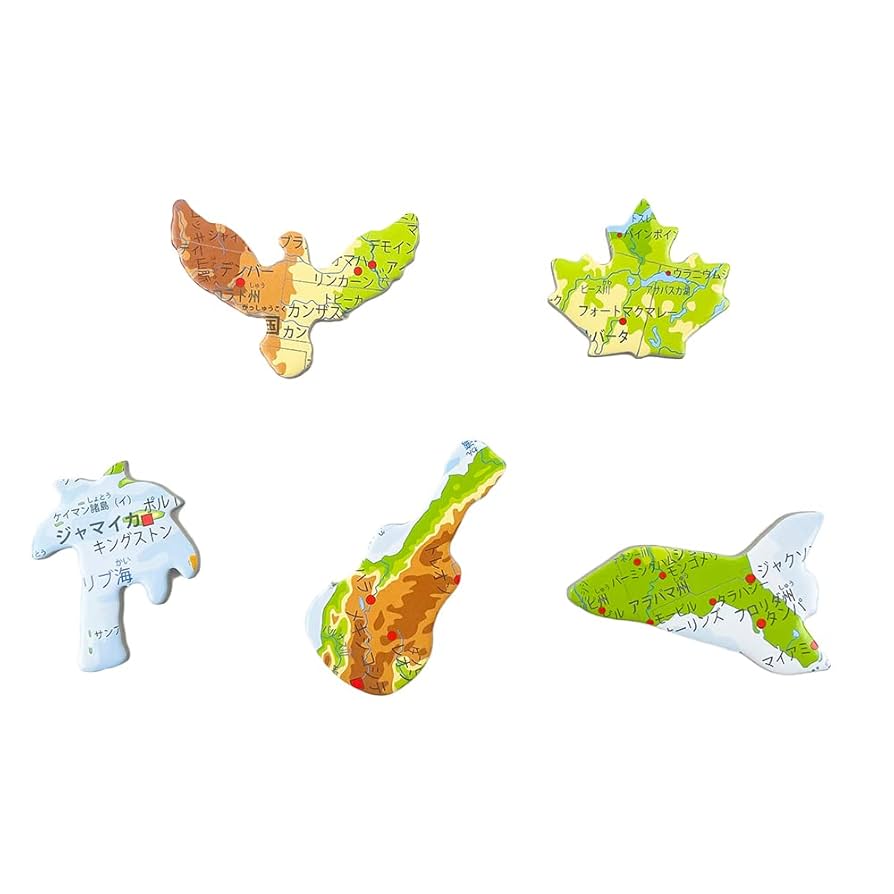 ジグソーパズル　アメリカ　　b Amazon | ジグソーパズル 地図 北アメリカ パズル 世界地図 学習