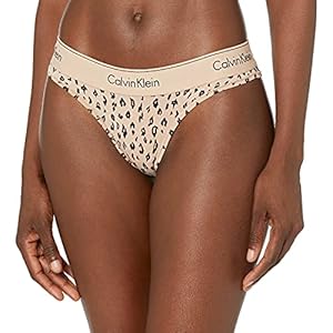 Calvin-Klein-Womens-Modern-Cotton-Brazilian-Cut-Panty Calvin Klein Women's Modern Cotton Brazilian Cut Panty, Savannah Cheetah_Cedar, X-Small