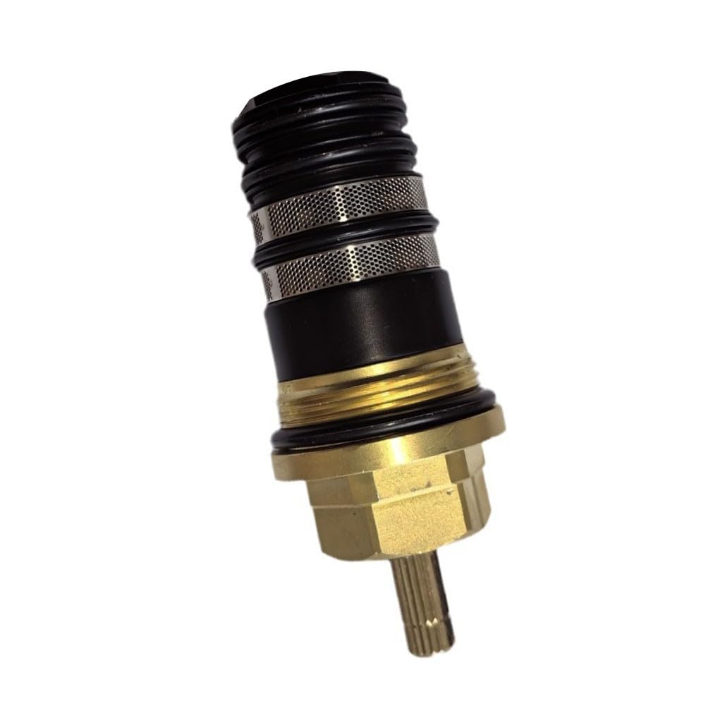 Hansgrohe 94282000 - Cartucho termostático para válvula de control de temperatura de latón de 3/4 pulgadas, color negro