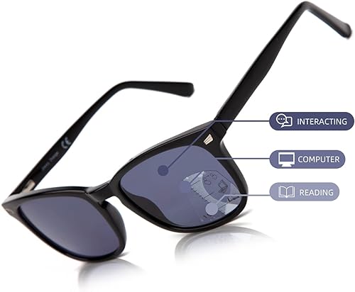 Miniatura 1 de LianSan Gafas de sol de lectura multifocales progresivas, para mujeres y hombres, lentes multifoco con bisagra de resorte UV400 para lectores solares