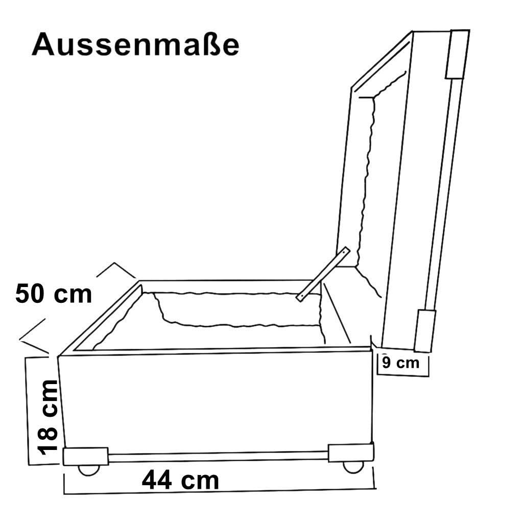 Generisch Luxus Flightcase für Steirische Harmonika 4-reihig – Hochwertiger Koffer aus Bergfichte mit Aluverstärkung, Metallschutzecken, weinrotem Plüsch, abschließbar & robust für sicheren Transport